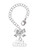 Silver Plated White ''Big Sister'' with Heart - Bow Charm Accessory for Tumblers and Thermal Cups