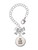 Silver Plated In One Ear ''Out the Other'' - Bow Charm Accessory for Tumblers and Thermal Cups