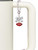 Gold-tone Small Translucent Red Lips - Bow Charm Accessory for Tumblers and Thermal Cups