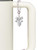 Silver Plated Mini Guitar Pick - Bow Charm Accessory for Tumblers and Thermal Cups
