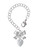 Silver Plated Mini Guitar Pick - Bow Charm Accessory for Tumblers and Thermal Cups