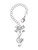Silver Plated Large Clef with Heart - Bow Charm Accessory for Tumblers and Thermal Cups