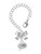 Silver Plated Emoticon :-O - Surprise - Bow Charm Accessory for Tumblers and Thermal Cups