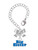 Silver Plated Royal Blue ''Big Sister'' with Heart - Bow Charm Accessory for Tumblers and Thermal Cups