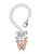 Rose Gold-tone Crystal Initial - W - Bow Charm Accessory for Tumblers and Thermal Cups