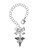 Silver Plated Nurse Caduceus - RNP - Bow Charm Accessory for Tumblers and Thermal Cups