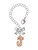 Rose Gold-tone Crystal Initial - J - Bow Charm Accessory for Tumblers and Thermal Cups