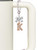 Rose Gold-tone Crystal Initial - K - Bow Charm Accessory for Tumblers and Thermal Cups