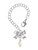 Gold-tone Mini Clef with Crystal - Bow Charm Accessory for Tumblers and Thermal Cups