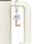 Rose Gold-tone Crystal Initial - L - Bow Charm Accessory for Tumblers and Thermal Cups