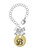 Gold-tone Large Disc Letter - B - Bow Charm Accessory for Tumblers and Thermal Cups