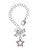 Silver Plated AB Crystal Lucky Star - Bow Charm Accessory for Tumblers and Thermal Cups