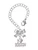 Silver Plated I 'Heart' Boston - Bow Charm Accessory for Tumblers and Thermal Cups