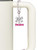 Silver Plated Hot Pink ''Peace'' with Heart - Bow Charm Accessory for Tumblers and Thermal Cups