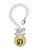 Gold-tone Large Disc Letter - D - Bow Charm Accessory for Tumblers and Thermal Cups