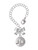 Silver Plated Happy Moon - Bow Charm Accessory for Tumblers and Thermal Cups