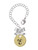 Gold-tone Large Disc Letter - E - Bow Charm Accessory for Tumblers and Thermal Cups