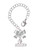 Silver Plated I 'Heart' Fastpitch - Bow Charm Accessory for Tumblers and Thermal Cups