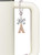 Rose Gold-tone Crystal Initial - A - Bow Charm Accessory for Tumblers and Thermal Cups
