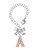 Rose Gold-tone Crystal Initial - A - Bow Charm Accessory for Tumblers and Thermal Cups
