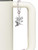 Silver Plated Small 3-D Hummingbird - Bow Charm Accessory for Tumblers and Thermal Cups
