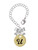 Gold-tone Large Disc Letter - U - Bow Charm Accessory for Tumblers and Thermal Cups
