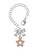 Rose Gold-tone Clear Crystal Lucky Star - Bow Charm Accessory for Tumblers and Thermal Cups