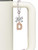 Rose Gold-tone Crystal Initial - D - Bow Charm Accessory for Tumblers and Thermal Cups