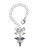 Silver Plated Nurse Caduceus - DNP - Bow Charm Accessory for Tumblers and Thermal Cups