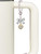 Gold-tone Clear Crystal Heart - Bow Charm Accessory for Tumblers and Thermal Cups