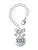 Silver Plated Half Marathon Roman Numeral - Bow Charm Accessory for Tumblers and Thermal Cups
