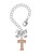 Rose Gold-tone Crystal Initial - T - Bow Charm Accessory for Tumblers and Thermal Cups