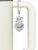 Two-tone Sisters Rock on Clear Crystal Heart - Bow Charm Accessory for Tumblers and Thermal Cups