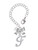 Silver Plated Small Gelato Script Initial - F - Bow Charm Accessory for Tumblers and Thermal Cups