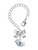 Silver Plated Little Bird Initial - Y - Bow Charm Accessory for Tumblers and Thermal Cups