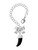 Silver Plated Enamel Black Tooth - Bow Charm Accessory for Tumblers and Thermal Cups