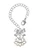 Silver Plated Lotus Outline - Bow Charm Accessory for Tumblers and Thermal Cups