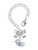 Silver Plated Little Bird Initial - Z - Bow Charm Accessory for Tumblers and Thermal Cups