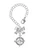 Silver Plated Compass - Bow Charm Accessory for Tumblers and Thermal Cups