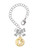 Gold-tone Hummingbird Disc - Bow Charm Accessory for Tumblers and Thermal Cups