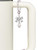 Silver Plated Small Heart Hamsa Hand - Bow Charm Accessory for Tumblers and Thermal Cups