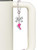 Silver Plated 3-D Hot Pink Ice Skate - Bow Charm Accessory for Tumblers and Thermal Cups