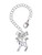 Silver Plated Equestrian Horse - Bow Charm Accessory for Tumblers and Thermal Cups