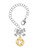 Gold-tone Dove Disc - Bow Charm Accessory for Tumblers and Thermal Cups