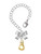 Gold-tone Small Boxing Glove - Bow Charm Accessory for Tumblers and Thermal Cups