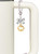 Gold-tone Lamb Silhouette - Bow Charm Accessory for Tumblers and Thermal Cups