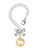 Gold-tone Lamb Silhouette - Bow Charm Accessory for Tumblers and Thermal Cups