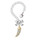 Gold-tone Large Crystal Tooth - Bow Charm Accessory for Tumblers and Thermal Cups