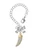 Gold-tone Large Crystal Tooth - Bow Charm Accessory for Tumblers and Thermal Cups