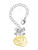 Gold-tone Large Rose Outline - Bow Charm Accessory for Tumblers and Thermal Cups